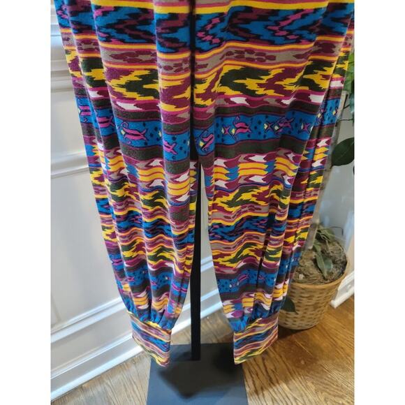 Material Girl Jumpsuit Women's Size Large Multicolor Polyester Off The Shoulder - Picture 11 of 14